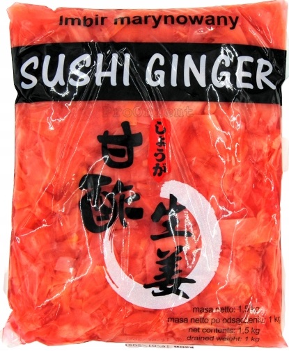 Nakladaný zázvor 1kg ružový na sushi 1000g