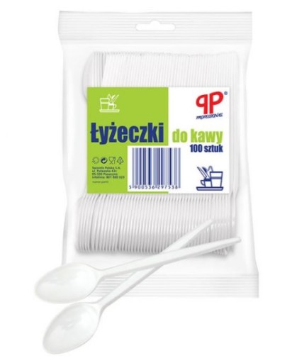 Plastové lyžičky 100 kusov na kávu a čaj Sarantis