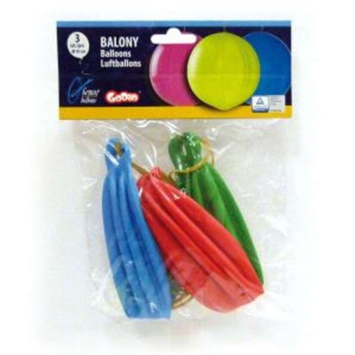 Balóny BALLS, silné a veľké, 45 cm, 3 ks, farebné