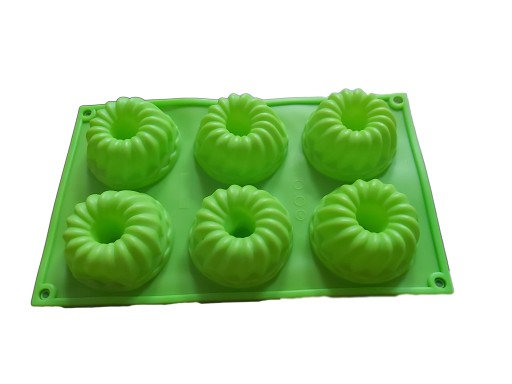 Silikónová forma na pečenie na muffiny, cupcaky, donuty, mraziace cupcaky, 6ks