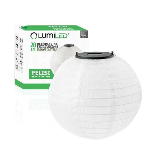 Solárne LED záhradné svietidlo Lampáš Lampión ORIGAMI 20cm