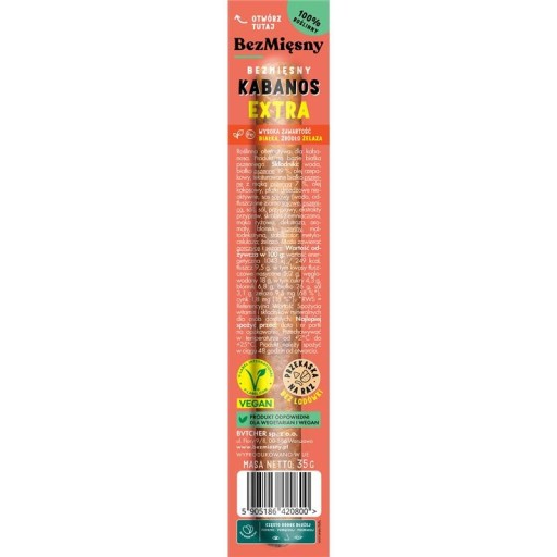 Bezmäsité Jedynki Kabanosy 35g