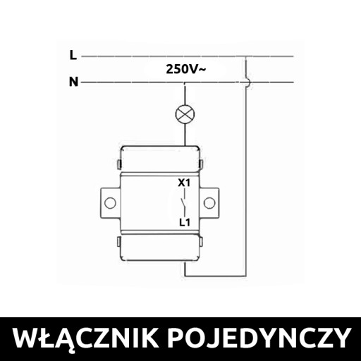 LOFT RETRO VINTAGE JEDNODUCHÝ SPÍNAČ ČIERNA JLM