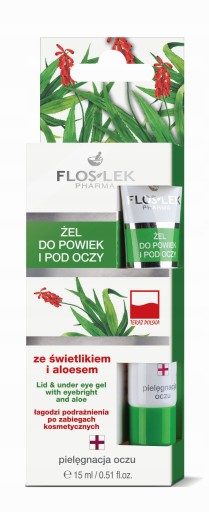 Gél na očné viečka a oči so svetlíkom a aloe