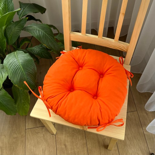 Podsedák na stoličku taburetka 35cm ORANŽOVÝ CIRCLE