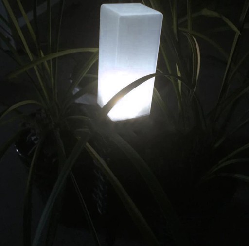 LED solárne svietidlo, zapustený štvorcový stĺpik, záhradná dekorácia, vstupy na terasu, P-302