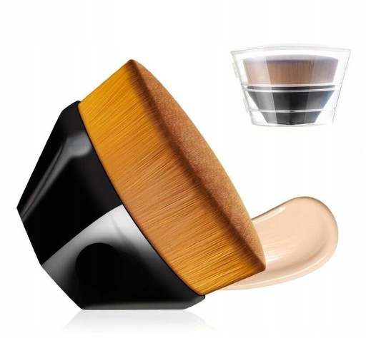 Soft Dense Brush pre tekutý podkladový make-up Jednotný tekutý štetec