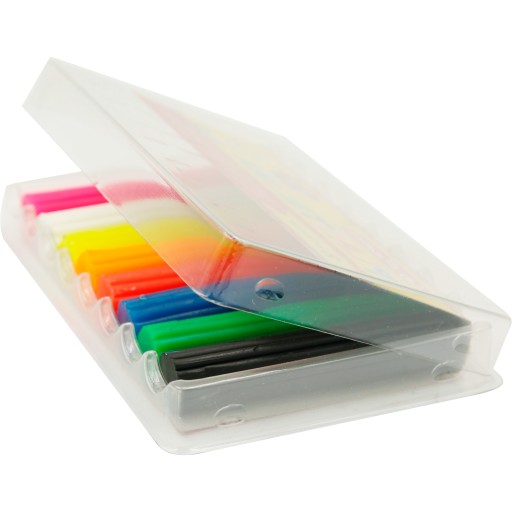 Fluorescenčná plastelína 8col x6,5cm 65g HERLITZ