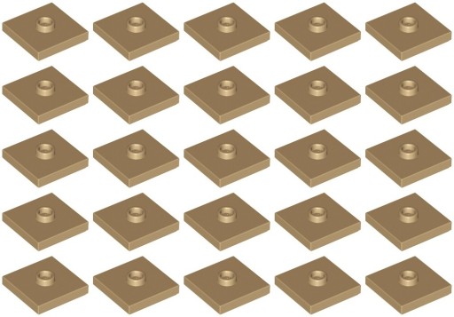 LEGO 87580 TANIER 2x2 tmavý piesok (15g) 25 ks