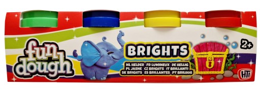 Sada hracieho cesta FUN DOUGH Bright rainbow 4x 55g