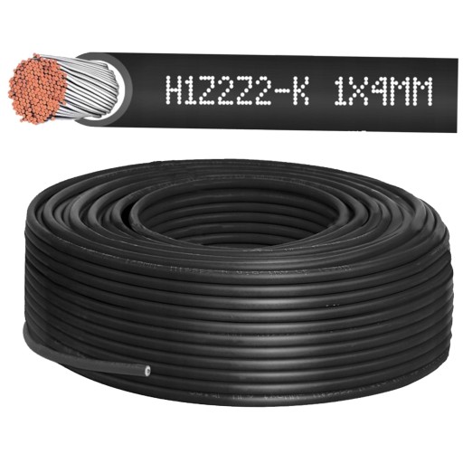 KÁBEL SOLÁRNY H1Z2Z2-K MC4 ČIERNY 4mm2
