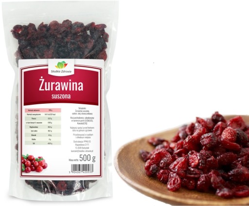 SUŠENÉ BRUSNICE, čerstvé, bez konzervantov, 500g