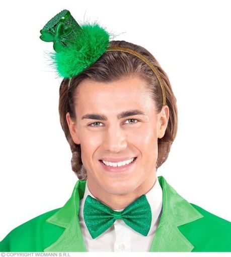 GREEN CLOVER MINI HAT BAND