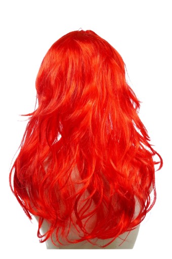 Parochňa ČERVENÁ KUČERAVÁ LESK 50CM E1275 EMAJ