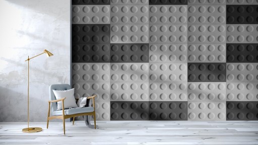 NÁstenné PANELY MÄKKÉ PLSTENÉ BLOKY 15X15 MÄKKÉ