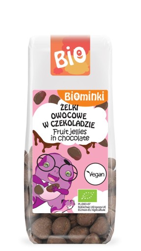 OVOCNÉ ŽELÉ V BIO ČOKOLÁDE 100 g - BIOMINKI