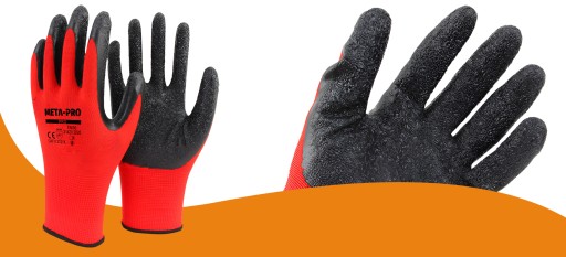 META-PRO PRACOVNÉ RUKAVICE REDBLACK GRIP PRO 12PAR veľkosť 8