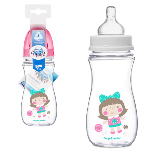 CANPOL EASYSTART antikoliková fľaša 300 ml 12+