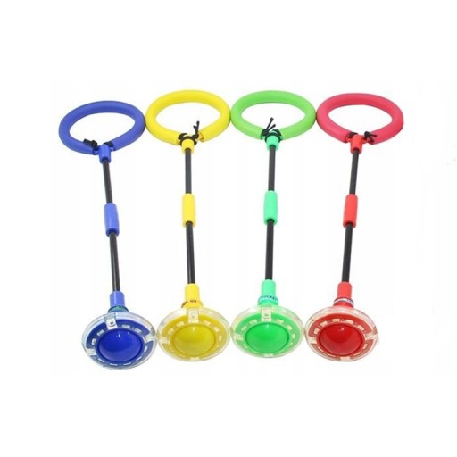 Švihadlo na nohy Hula hoop so svietiacim krúžkom, skladacie