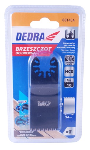 DEDRA pílový list na drevo 08T404 34x42mm zuby 2,5mm
