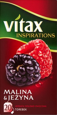 Vitax Čaj Malina Blackberry 20 vrecúšok - aromatický nápoj s blahodarnými vlastnosťami