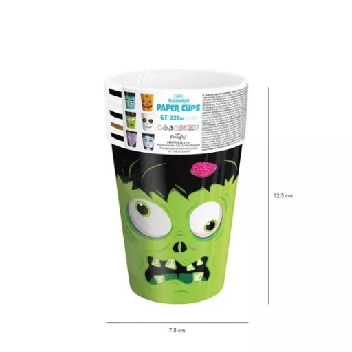 HALLOWEEN MONSTERS HRNČEKY Monsters 220ml, 6 kusov