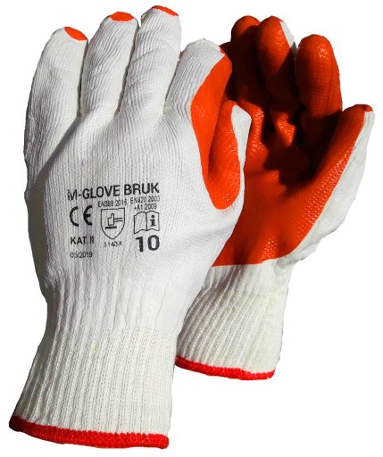 OCHRANNÉ RUKAVICE M-GLOVE BRUK 1 pár 10/XL