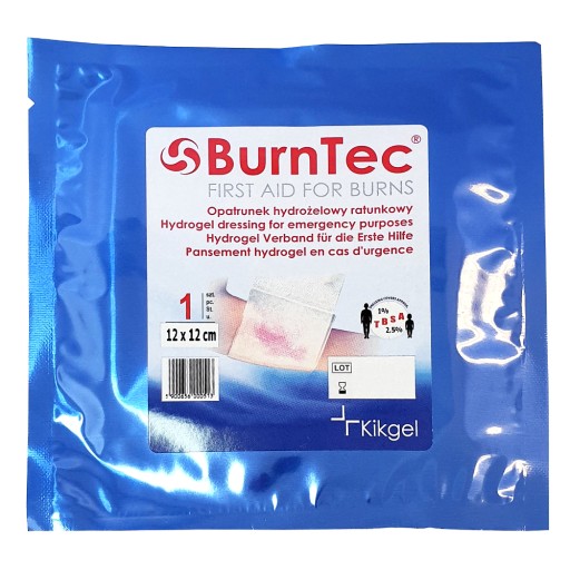 Hydrogélový záchranný obväz 12x12cm BurnTec Kikgel