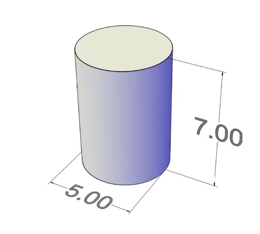 Neodymový magnet valcový MW 5x7 N38 10 ks.