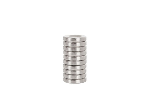 Cylindrický neodýmový magnet s otvorom pre skrutku 14x3mm, sada. 10 ks GEKO G02424