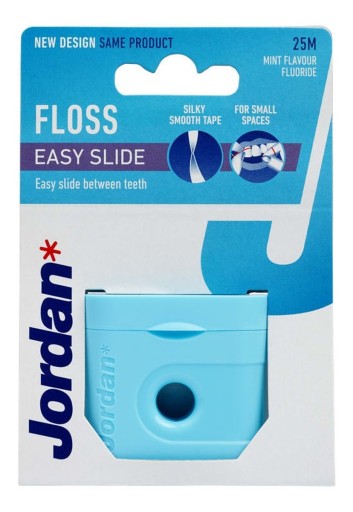 Dentálna niť Jordan Easy Slide s fluoridom 25m