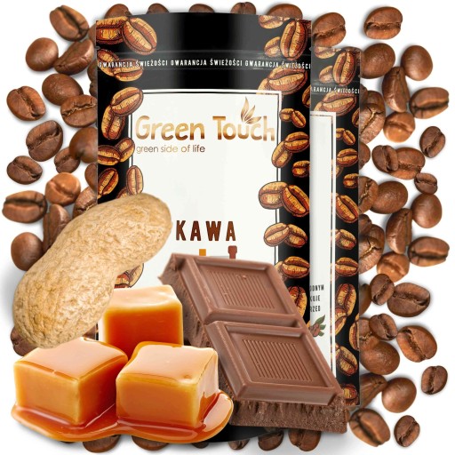 Ochutená zrnková káva NUT BAR oriešková karamelová čokoláda 100 g