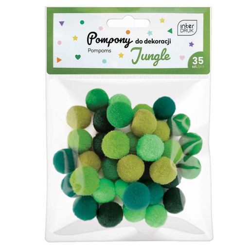 BAMBUŠKY NA DEKORÁCIU 35 KUSOV JUNGLE INTERPRINT