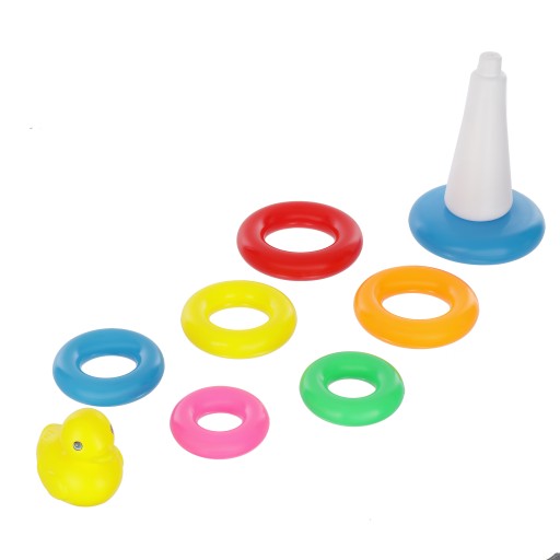 KAČIAČKA PYRAMÍDA S KOLESÁMI KAČICA MONTESSORI