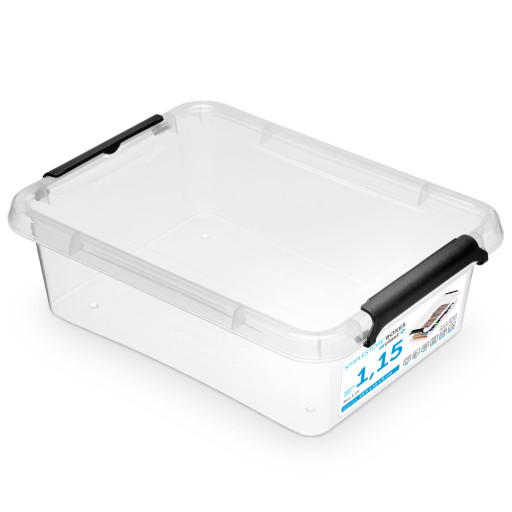 PLASTOVÝ KONTAJNER PLASTOVÁ KRABIČKA S KRABIČKOU 1,15L