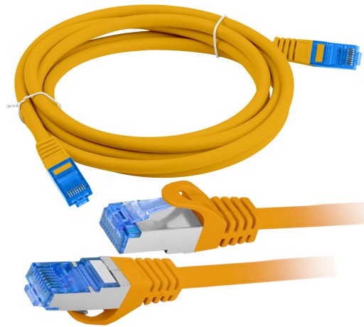 Internetový kábel Ethernet Twisted RJ45 LAN Cat 6A SFTP 5m Orange