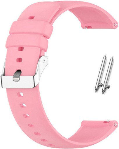 18mm univerzálny silikónový remienok pre teleskopy Smartwatch ružový