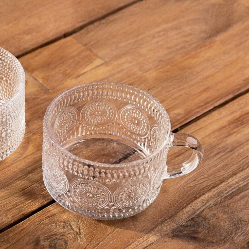 BAREL vzorovaný sklenený pohár 0,35 l HOMLA