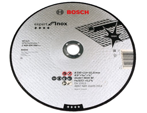 BOSCH DISK na rezanie INOX ocele 230/2,0 mm