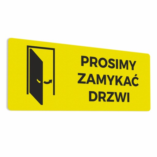 Prosím, zatvorte dvere - nálepka 10x25
