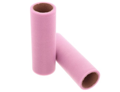 Ozdobný tyl na rolke 15cm, dymovo ružový