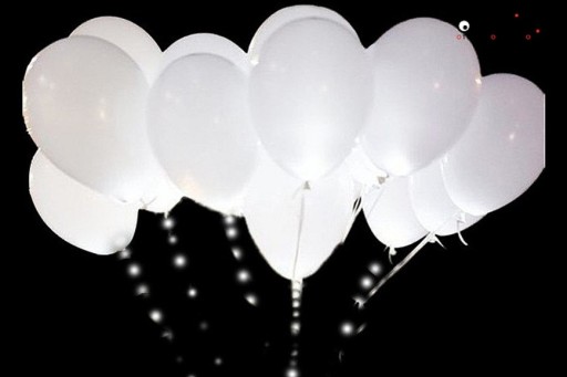 LED žiariace balóny narodeninová svadba 5 kusov
