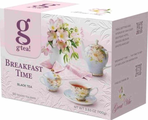 g'Tea Čierny čaj Čas na raňajky 100g 50 tb