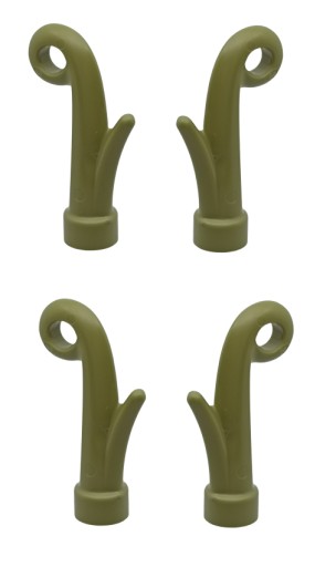 Rastlinná tráva LEGO Olive Green 15279 4ks