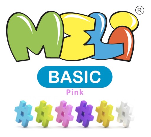 Stavebnice Meli Basic Pink 50 ks.