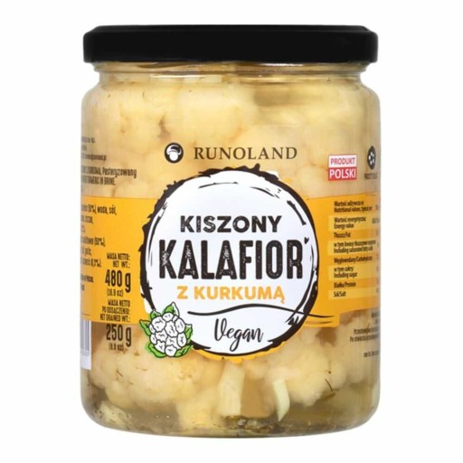 Nakladaný karfiol s kurkumou 480g/540ml Runoland