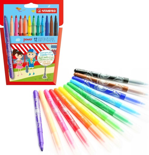 Fixky STABILO POWER 12 farieb