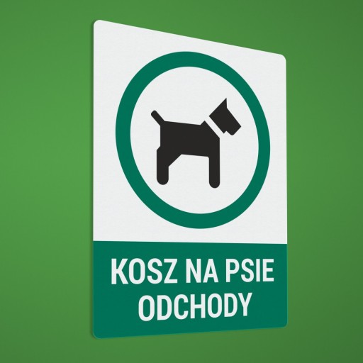 Nálepka na odpadkový kôš pre psov 15x20