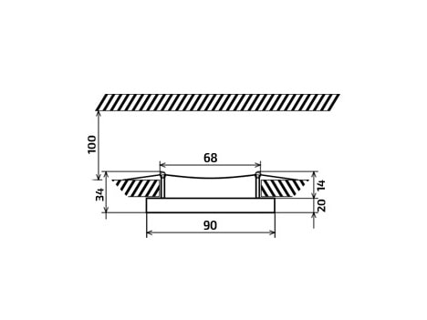 HALOGÉNOVÉ SKLENENÉ SVIETIDLÁ + LED 5W + GU10 SET