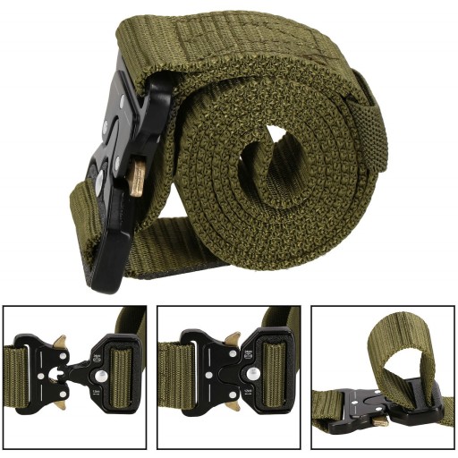 TAKTICKÝ vojenský opasok SURVIVAL QR BUCKLE vojenský opasok NA NOHAVICE